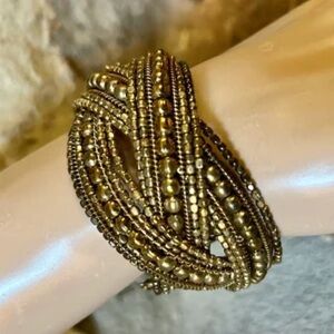 NWOT Boho Beaded Cuff One Size